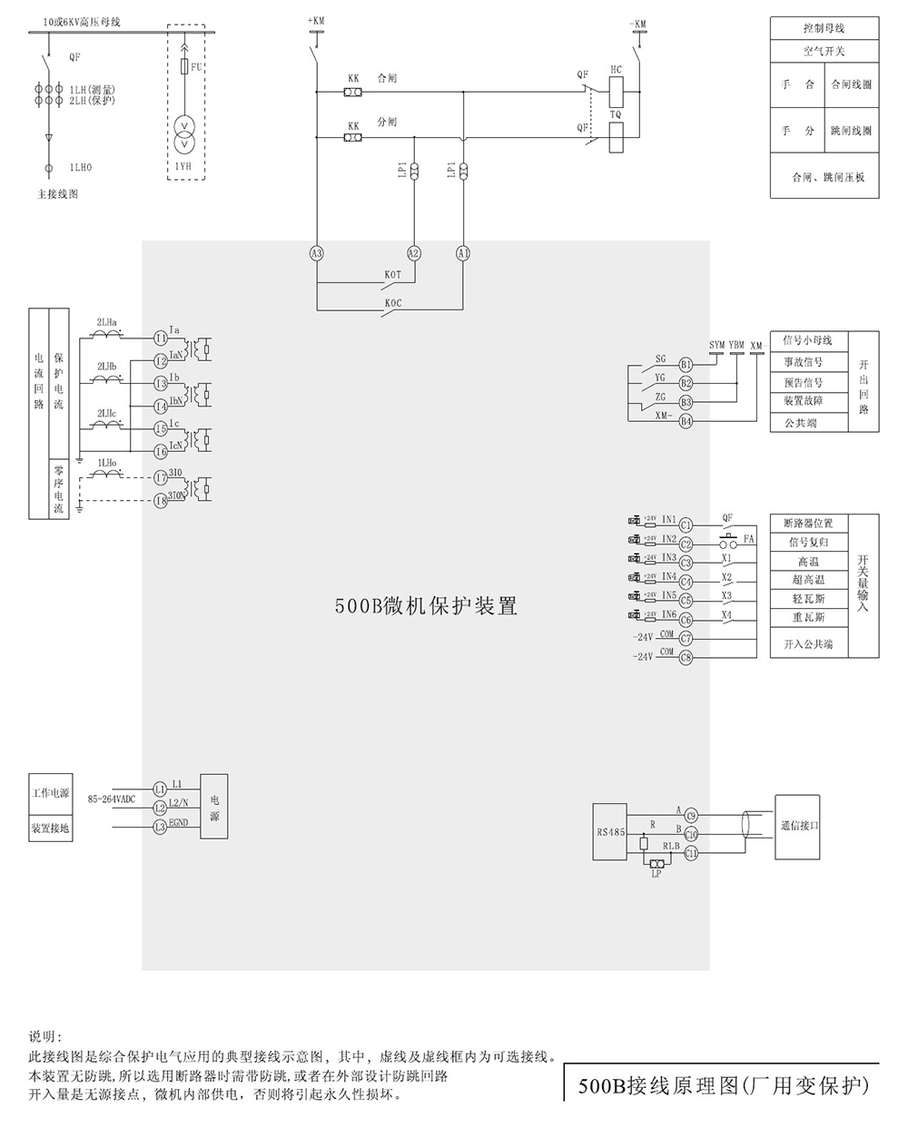 SJP-500B迷你微機(jī)保護(hù)裝置產(chǎn)品參數(shù)圖片二