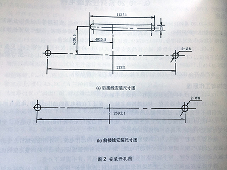 gl-15、25反時(shí)限過流繼電器安裝開孔圖