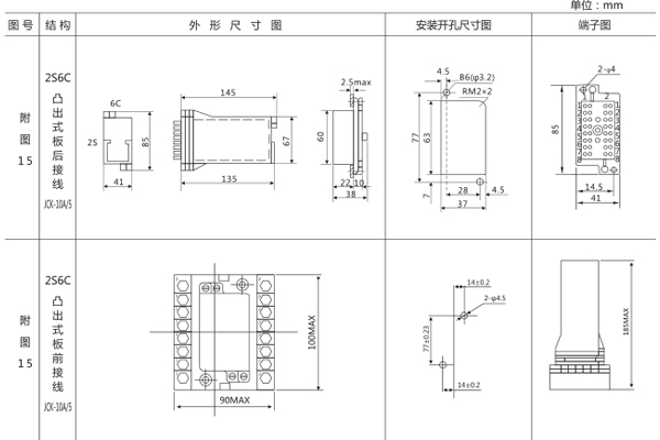 安裝尺寸