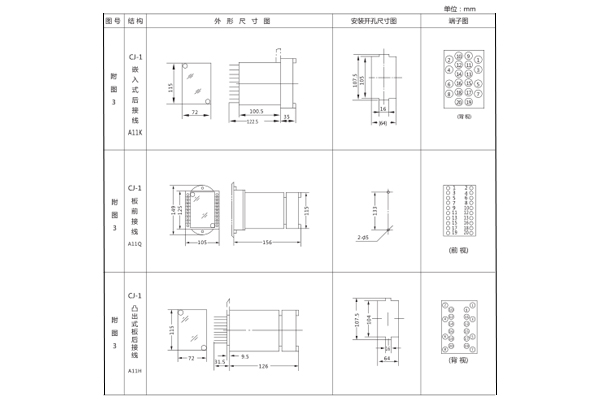 DT-1開孔尺寸圖